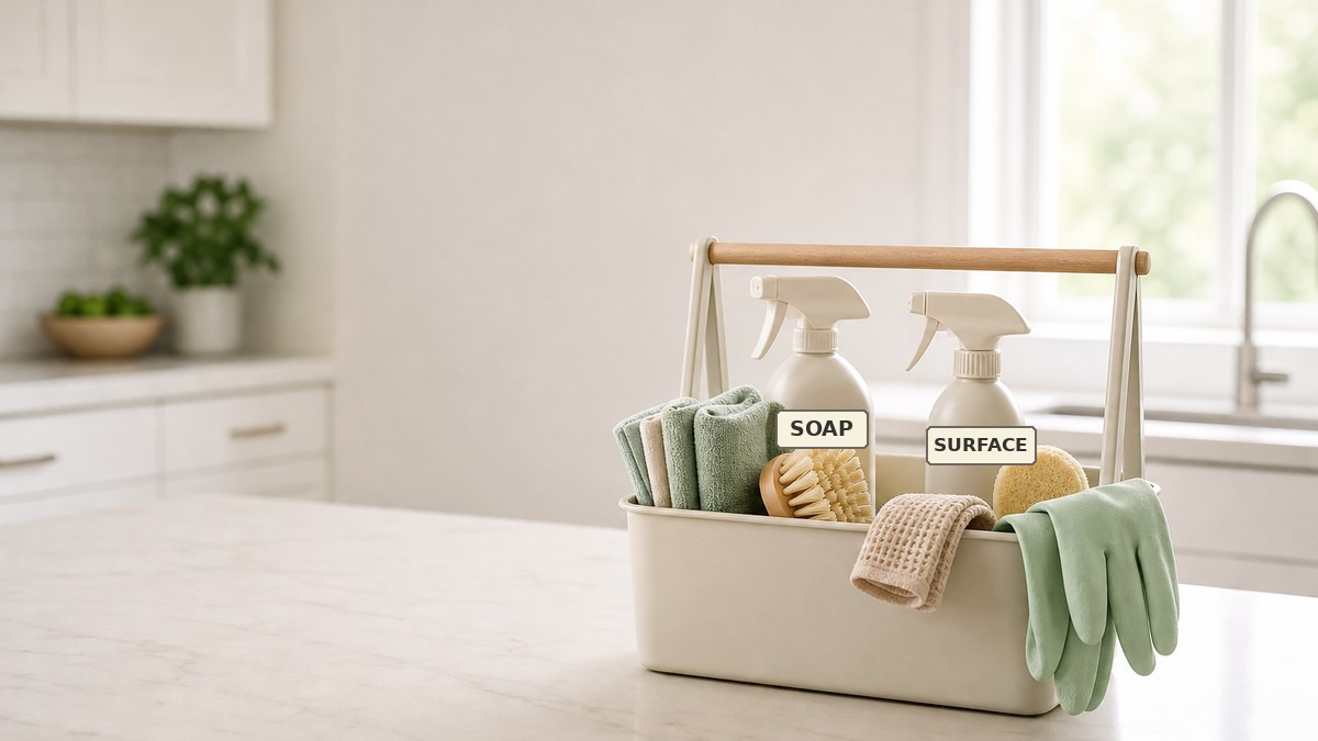 Cleaning Caddy Checklist for a Simple Budget Cleaning Kit