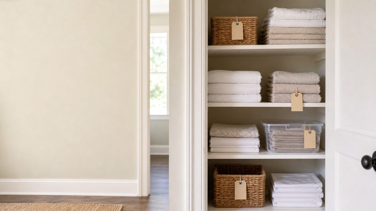 Linen Closet Organization on a Budget: $0-$35 Reset